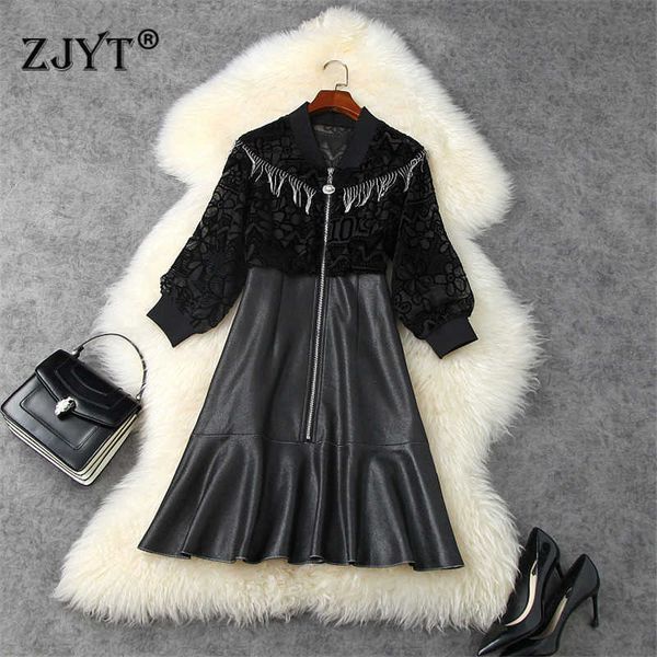 arrival autumn vestidos women fashion designers beading tassel patchwork velvet knee length casual dress black 210601, Black;gray
arrival autumn vestidos women fashion designers beading tassel patchwork velvet knee length casual dress black 210601, Black;gray