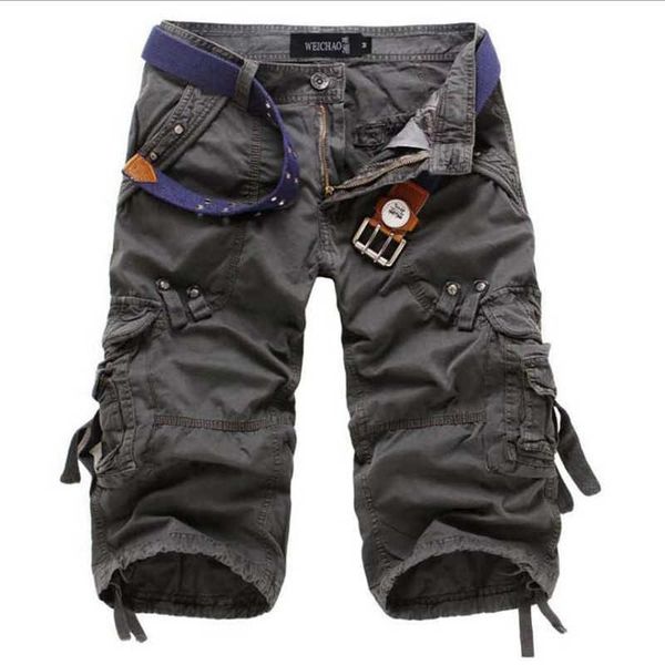 summer men's army military work short casual bermuda loose cargo s men fashion overall trousers no belt 210714, White;black
summer men's army military work short casual bermuda loose cargo s men fashion overall trousers no belt 210714, White;black