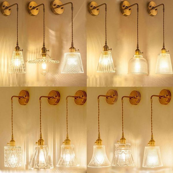 wall lamp nordic simple bedroom bedside brass light crystal glass lights living/aisle led e27 bulb fixture porch
wall lamp nordic simple bedroom bedside brass light crystal glass lights living/aisle led e27 bulb fixture porch