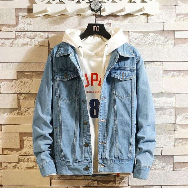 men's jackets hobo2021 spring denim jacket casual lapel fashion solid color youth, Black;brown
men's jackets hobo2021 spring denim jacket casual lapel fashion solid color youth, Black;brown