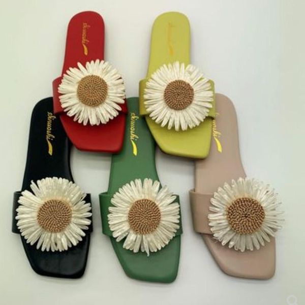 lady's daisy flower slippers tpr soft sole open toe slides for summer simple shoes girls cute footwear wide fitting 44 40 34, Black
lady's daisy flower slippers tpr soft sole open toe slides for summer simple shoes girls cute footwear wide fitting 44 40 34, Black