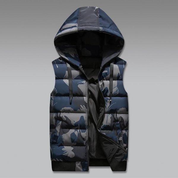 men's vests winter reversible hooded sleeveless jackets stylish camouflage vest double side windproof warm waistcoat plus size 4xl, Black;white
men's vests winter reversible hooded sleeveless jackets stylish camouflage vest double side windproof warm waistcoat plus size 4xl, Black;white