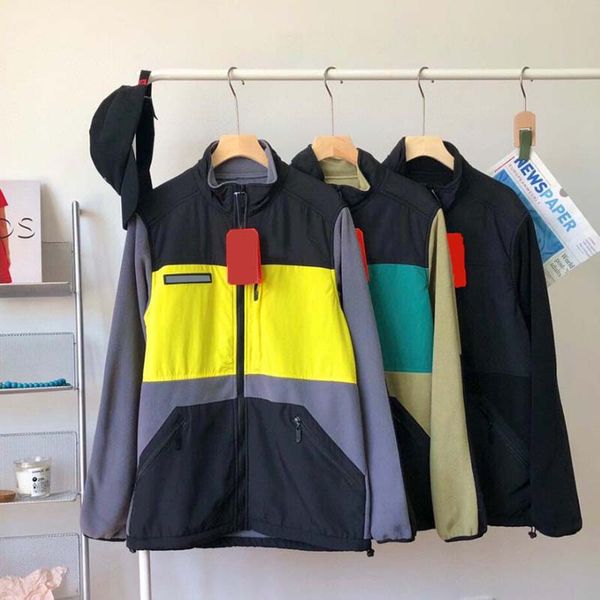 men jackets coat women outdoor jacket thick warm classic letter polar fleece stitching zipper loose casual outerwear autumn winter 3 colors, Black;brown
men jackets coat women outdoor jacket thick warm classic letter polar fleece stitching zipper loose casual outerwear autumn winter 3 colors, Black;brown