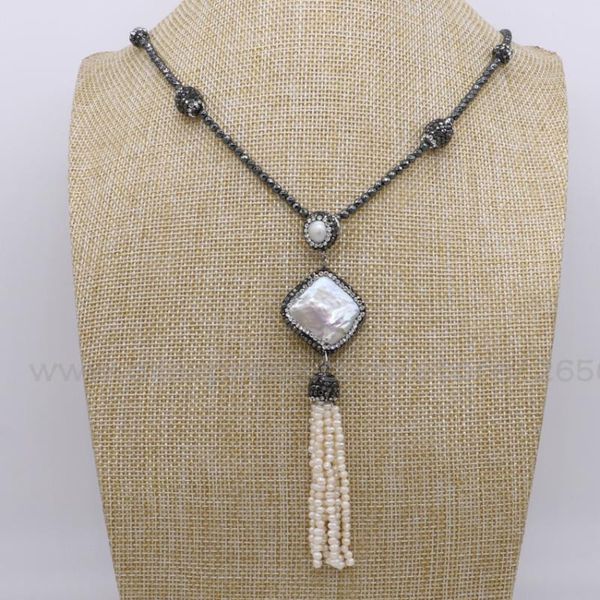 handcrafted hematite beaded necklace druzy natural pearl&tassel party dress up chain strand fashion jewelry601 chains, Silver
handcrafted hematite beaded necklace druzy natural pearl&tassel party dress up chain strand fashion jewelry601 chains, Silver