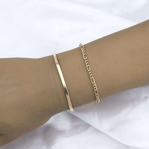 hand catenary a2188 women's bracelet combination personality two piece set bracelet, Black
hand catenary a2188 women's bracelet combination personality two piece set bracelet, Black