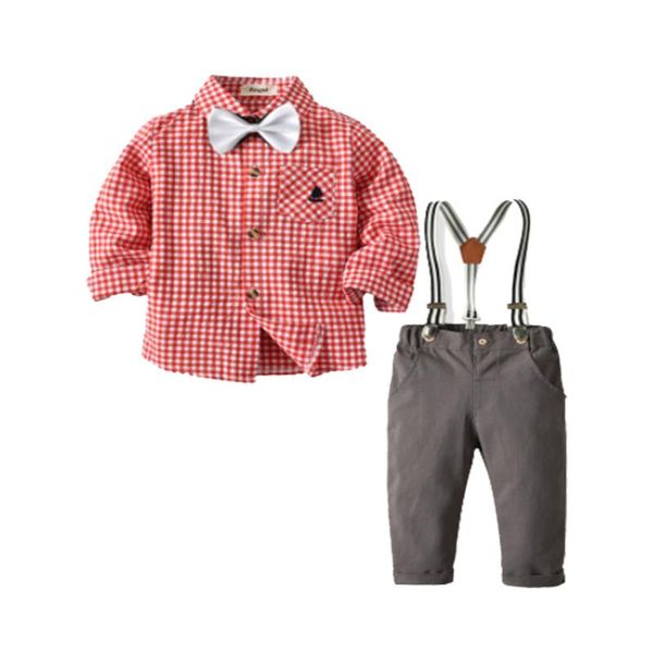 clothing sets qh fall autumn kids boys clothes set plaid bow tie gentleman suit spring outfit, White
clothing sets qh fall autumn kids boys clothes set plaid bow tie gentleman suit spring outfit, White