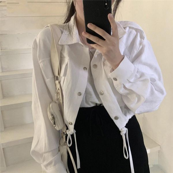 women's jackets 2021 fall autumn short coat outerwear cute sweet preppy korea japan style retro vintage women crop single breasted, Black;brown
women's jackets 2021 fall autumn short coat outerwear cute sweet preppy korea japan style retro vintage women crop single breasted, Black;brown
