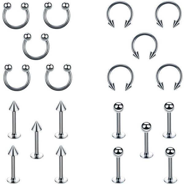 other industrial piercing 20pcs/set stainless steel nose lip silver color fashion simple for men women accessories body jewe, Slivery;golden
other industrial piercing 20pcs/set stainless steel nose lip silver color fashion simple for men women accessories body jewe, Slivery;golden