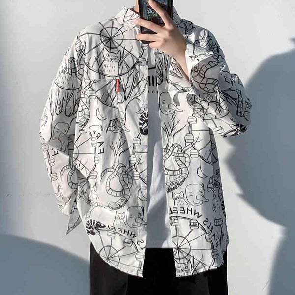 men's jackets ferris wheel long sleeve shirt patterned for men, korean spring clothes fashion trends, street plus size teenagers hey5, Black;brown
men's jackets ferris wheel long sleeve shirt patterned for men, korean spring clothes fashion trends, street plus size teenagers hey5, Black;brown