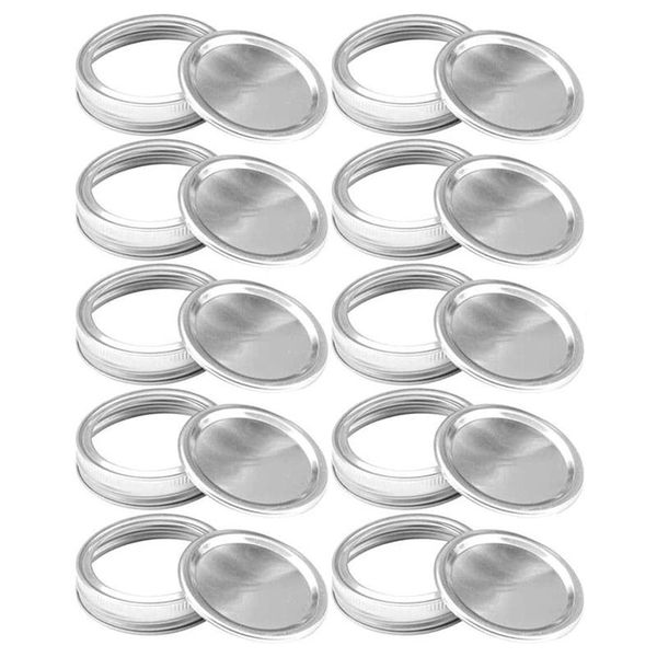 kitchen storage & organization 10 pcs canning lids for mason jar wide mouth, split-type leak proof and secure can caps,silver 70mm
kitchen storage & organization 10 pcs canning lids for mason jar wide mouth, split-type leak proof and secure can caps,silver 70mm