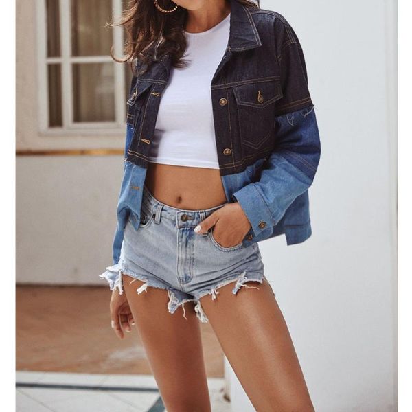 casual women denim jacket chic turn down collar short jeans coat female streetwear ladies single breasted women's jackets, Black;brown
casual women denim jacket chic turn down collar short jeans coat female streetwear ladies single breasted women's jackets, Black;brown