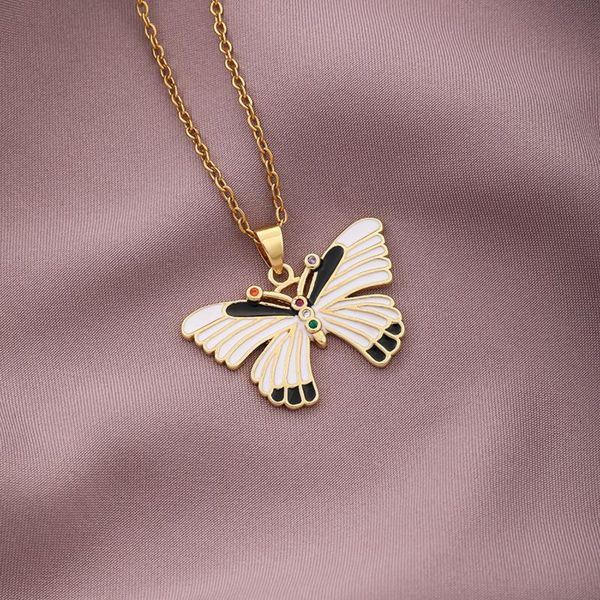 pendant necklaces summer women suitable size vintage insect copper black white colors moissanite butterfly lover kawaii dainty luxury neck c, Silver
pendant necklaces summer women suitable size vintage insect copper black white colors moissanite butterfly lover kawaii dainty luxury neck c, Silver