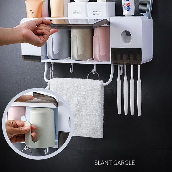 bathroom accessories set automatic toothpaste dispenser holder wall mount storage squeezer rack bath accessory
bathroom accessories set automatic toothpaste dispenser holder wall mount storage squeezer rack bath accessory