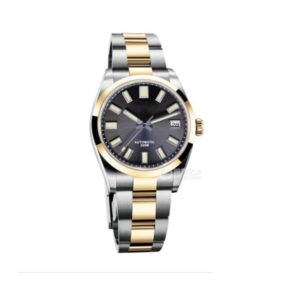 a watch 40mm for man and woman automatic mechanical movement stainless steel strap military explorer watches, Slivery;brown
a watch 40mm for man and woman automatic mechanical movement stainless steel strap military explorer watches, Slivery;brown
