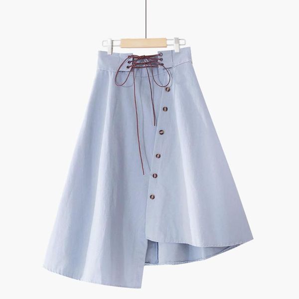 skirts korobov korean office lady women vintage preppy style single breasted faldas mujer 2021 summer high waist a-line skirt, Black
skirts korobov korean office lady women vintage preppy style single breasted faldas mujer 2021 summer high waist a-line skirt, Black