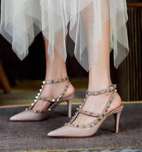 sandals rivet pointed toe women's high heels shoes stiletto heel strap summer high-heeled party 220310, Black
sandals rivet pointed toe women's high heels shoes stiletto heel strap summer high-heeled party 220310, Black
