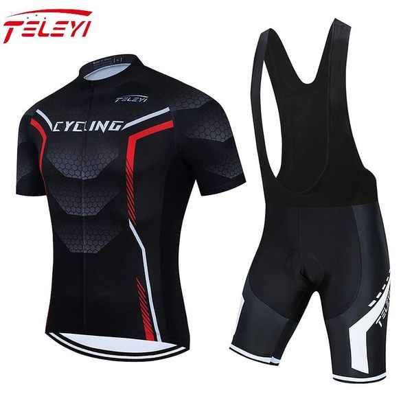 racing sets 2021 teleyi summer cycling team jersey men bike shorts suit clothes set quick-dry bicycle maillot clothing short sleeve gel pad, Black;blue
racing sets 2021 teleyi summer cycling team jersey men bike shorts suit clothes set quick-dry bicycle maillot clothing short sleeve gel pad, Black;blue