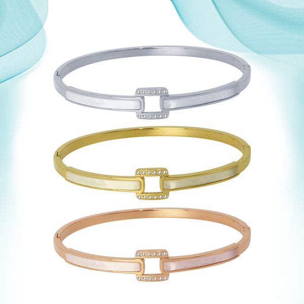2021 simple stainless steel shell bangle patterned inside with diamonds making supplies light weight in three colors paired bangles for coup, Black
2021 simple stainless steel shell bangle patterned inside with diamonds making supplies light weight in three colors paired bangles for coup, Black