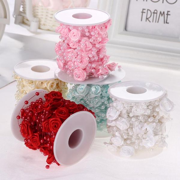fishing line artificial pearls beads chain garland rose flowers for wedding paty bridal bouquet flower decoration supplies party
fishing line artificial pearls beads chain garland rose flowers for wedding paty bridal bouquet flower decoration supplies party