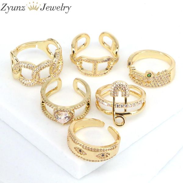 5pcs hip hop crystal zirconia safety pin heart eye gold rings for women link chain geometric copper ring 2021 jewelry, Silver
5pcs hip hop crystal zirconia safety pin heart eye gold rings for women link chain geometric copper ring 2021 jewelry, Silver
