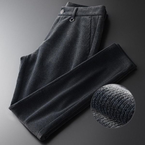 men's pants grey corduroy casual trousers autumn winter business gentlemen's straight leg, Black
men's pants grey corduroy casual trousers autumn winter business gentlemen's straight leg, Black