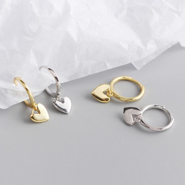 100% 925 sterling silver heart pendant dangle drop earring for women fine jewelry gold color round circle earrings
100% 925 sterling silver heart pendant dangle drop earring for women fine jewelry gold color round circle earrings