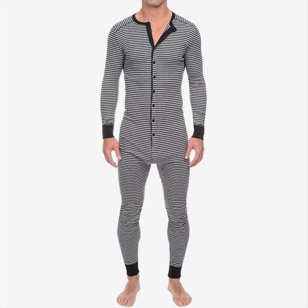 one piece pajamas, trendy women pant striped print long sleeve o neck button down jumpsuit sleepwear arrival, Black
one piece pajamas, trendy women pant striped print long sleeve o neck button down jumpsuit sleepwear arrival, Black
