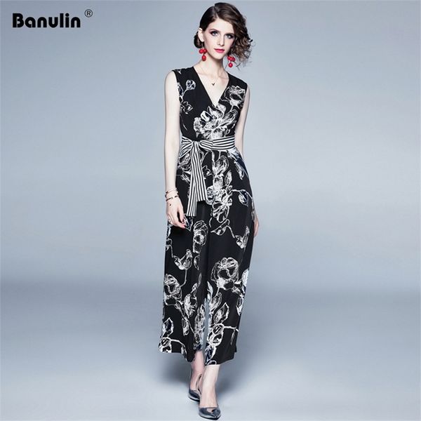 banulin celebrity runway jumpsuits for women summer black bow romper long jumpsuit v-neck wide leng playsuit 210603, Black;white
banulin celebrity runway jumpsuits for women summer black bow romper long jumpsuit v-neck wide leng playsuit 210603, Black;white