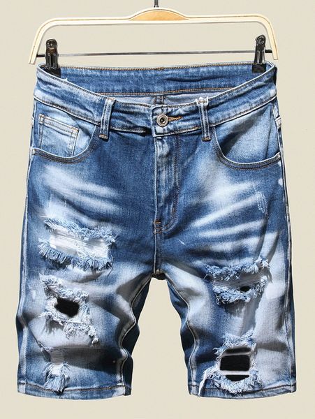 men ripped washed denim shorts n6fl#, Blue
men ripped washed denim shorts n6fl#, Blue