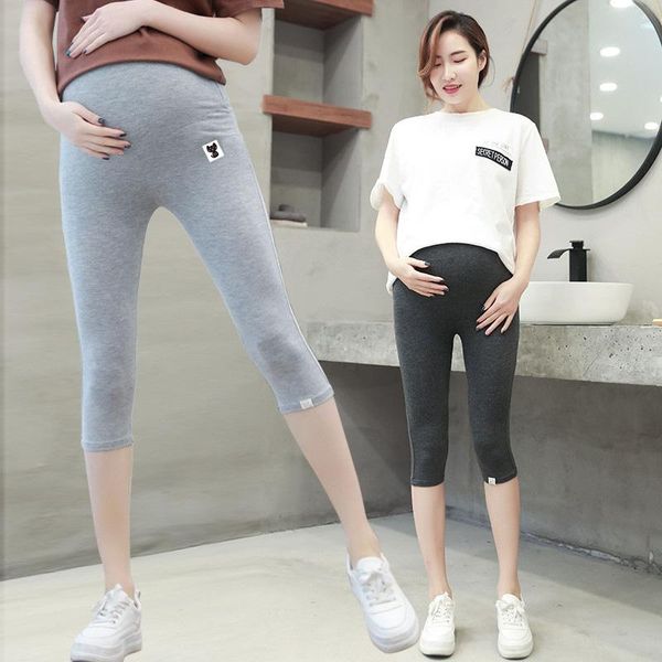 pregnant women's leggings thin section summer cropped pants fashion plus size stomach lift maternity bottoms, White
pregnant women's leggings thin section summer cropped pants fashion plus size stomach lift maternity bottoms, White