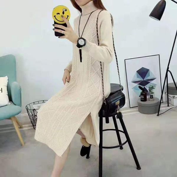 women's sweaters autumn winter long knitted sweater women turtleneck pullover plus size loose thick warm knitwear jumper fashion, White;black
women's sweaters autumn winter long knitted sweater women turtleneck pullover plus size loose thick warm knitwear jumper fashion, White;black