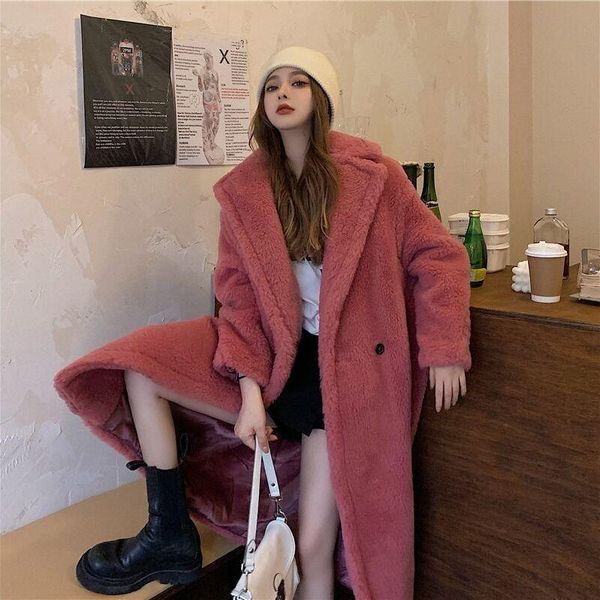 women's fur & faux red woolen mid-length coat winter jacket plus velvet padded latest 2021 teddy fleece loose brown, Black
women's fur & faux red woolen mid-length coat winter jacket plus velvet padded latest 2021 teddy fleece loose brown, Black
