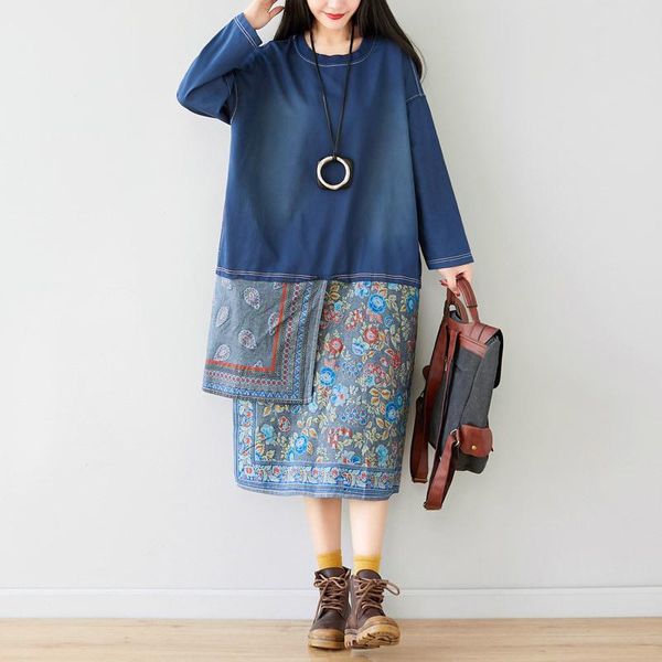 casual dresses fairynatural street patchwork ladies dress autumn spring retro print design vestidos loose harajuku korean style, Black;gray
casual dresses fairynatural street patchwork ladies dress autumn spring retro print design vestidos loose harajuku korean style, Black;gray