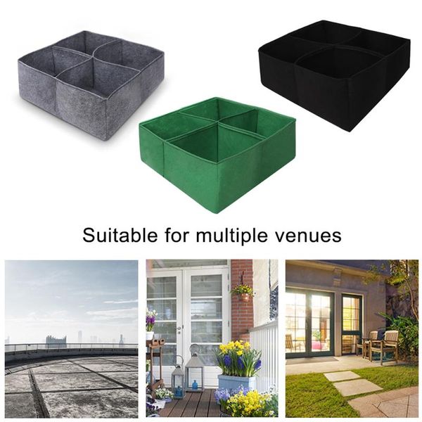 planters & pots 4 grids grow bags non-woven fabric garden bed rectangle planting container bag planter pot for plants durable
planters & pots 4 grids grow bags non-woven fabric garden bed rectangle planting container bag planter pot for plants durable
