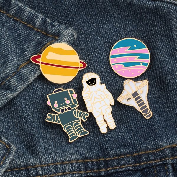 wfg jewelry star s badge brooches pinastronaut drop oil alloy brooch cartoon badge robot spaceship pin, Gray
wfg jewelry star s badge brooches pinastronaut drop oil alloy brooch cartoon badge robot spaceship pin, Gray