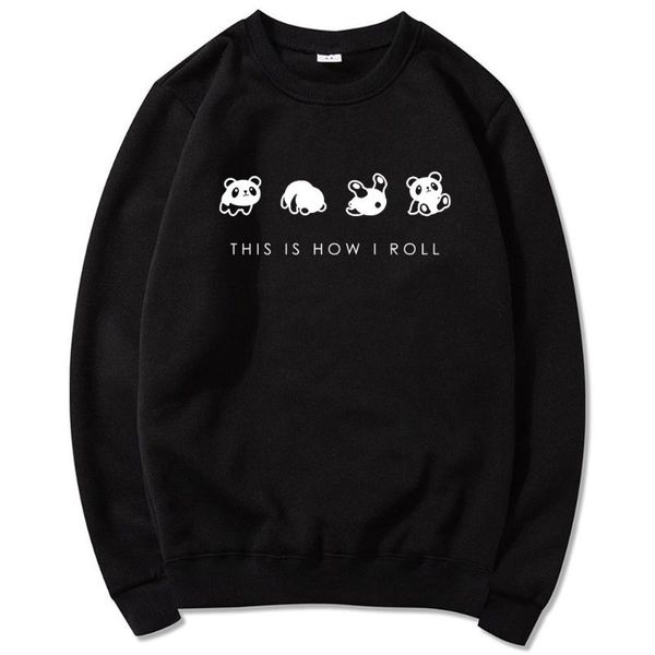 print cute panda pattern sweatshirt long sleeve sweatshirts man korea fashion loose sportswear pullover men's hoodies, Black
print cute panda pattern sweatshirt long sleeve sweatshirts man korea fashion loose sportswear pullover men's hoodies, Black