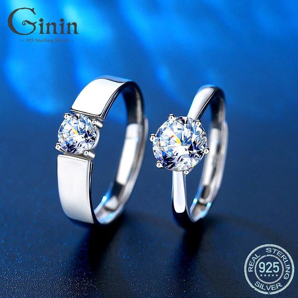 cluster rings ginin classic 925 sterling silver 1 moissanite wedding ring for woman original gemstone lover engagement gift fine jewelry, Golden;silver
cluster rings ginin classic 925 sterling silver 1 moissanite wedding ring for woman original gemstone lover engagement gift fine jewelry, Golden;silver