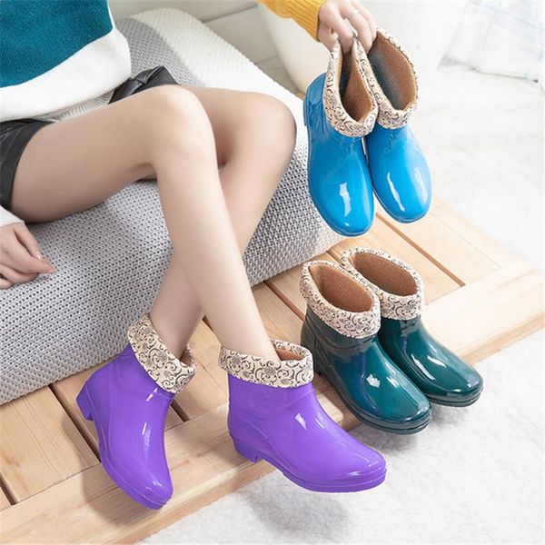 boots women warm winter short rain waterproof rubber low-heeled work garden shoe plush wear-resistant water, Black
boots women warm winter short rain waterproof rubber low-heeled work garden shoe plush wear-resistant water, Black