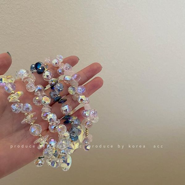 beaded, strands crystal flower bracelet fashion korean women's versatile transparent simple hand accessories bracelets for women, Black
beaded, strands crystal flower bracelet fashion korean women's versatile transparent simple hand accessories bracelets for women, Black