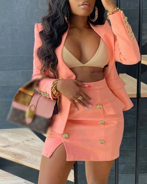two piece dress 2021 ladies spring and autumn suits solid color lapel suit jacket with double-breasted slits bag hip skirt two-piece, White
two piece dress 2021 ladies spring and autumn suits solid color lapel suit jacket with double-breasted slits bag hip skirt two-piece, White