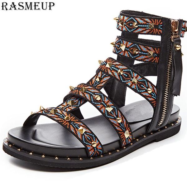 genuine leather rivet gladiator women's flat sandals 2021 summer fashion women zipper beach sandal brand woman shoes, Black
genuine leather rivet gladiator women's flat sandals 2021 summer fashion women zipper beach sandal brand woman shoes, Black