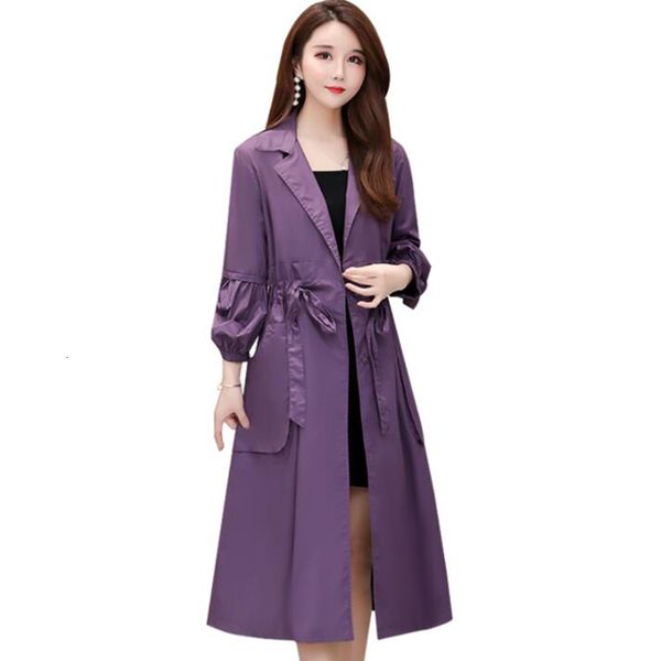 blends spring autumn women trench coat fashion lantern sleeve windbreaker long korean casual belt outwear, Black
blends spring autumn women trench coat fashion lantern sleeve windbreaker long korean casual belt outwear, Black