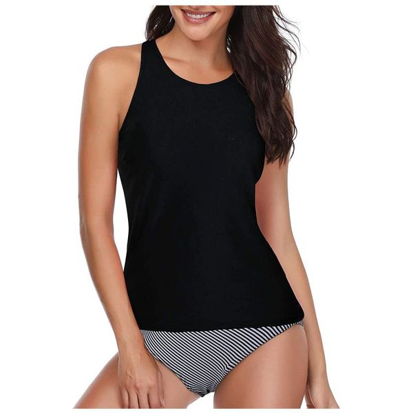fashion brazilian sunbathing swimwear women's tankini high waist neck halter tummy control two piece swimsuit, White;black
fashion brazilian sunbathing swimwear women's tankini high waist neck halter tummy control two piece swimsuit, White;black