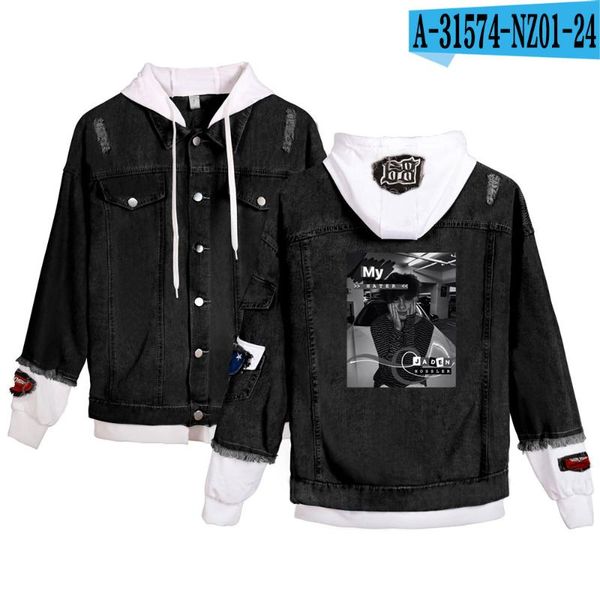 men's hoodies & sweatshirts hip hop kpop jeans jaden hossler clothes casual hoody denim jacket women/men stitching coats, Black
men's hoodies & sweatshirts hip hop kpop jeans jaden hossler clothes casual hoody denim jacket women/men stitching coats, Black