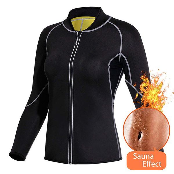women's shapers loozykit women sweat weight loss shirt neoprene body shaper sauna jacket suit workout long training clothes fat burner, Black;white
women's shapers loozykit women sweat weight loss shirt neoprene body shaper sauna jacket suit workout long training clothes fat burner, Black;white