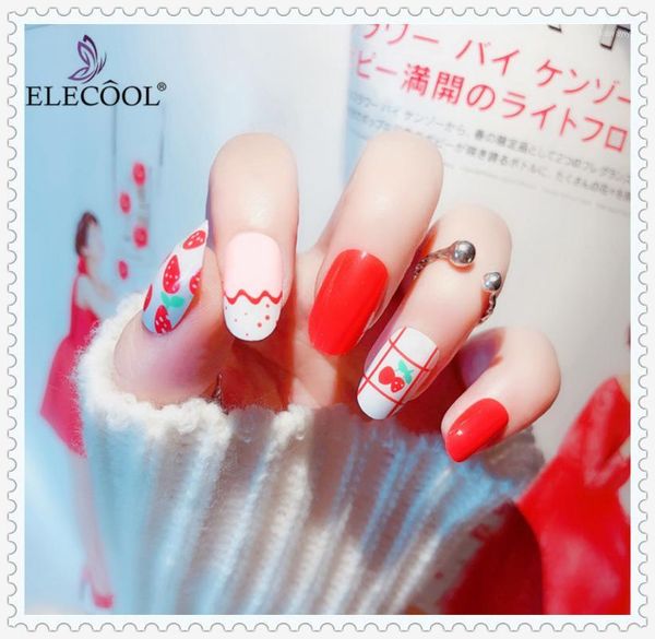 24pcs false nails net cute red strawberry finished nail patch artificial press on short natural tips1, Red;gold
24pcs false nails net cute red strawberry finished nail patch artificial press on short natural tips1, Red;gold