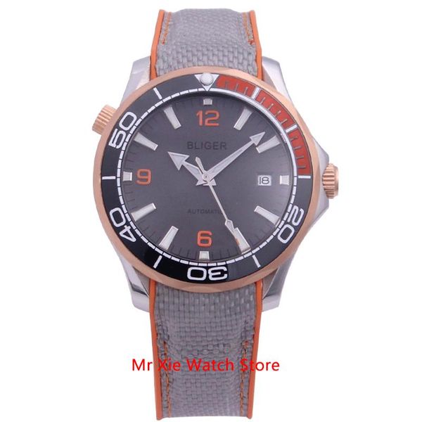 wristwatches bliger 40mm automatic mechanical watch men sapphire luminous waterproof miyota movement calendar wristwatch, Slivery;brown
wristwatches bliger 40mm automatic mechanical watch men sapphire luminous waterproof miyota movement calendar wristwatch, Slivery;brown