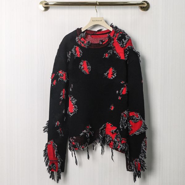 2021 autumn new ripped tassel loose couple models irregular letter print pullover loose round neck sweater, White;black
2021 autumn new ripped tassel loose couple models irregular letter print pullover loose round neck sweater, White;black