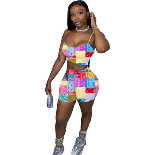 women cashew flowers pattern tracksuits fashion trend sling short shorts suits designer summer female high street casual 2pcs sets, Gray
women cashew flowers pattern tracksuits fashion trend sling short shorts suits designer summer female high street casual 2pcs sets, Gray