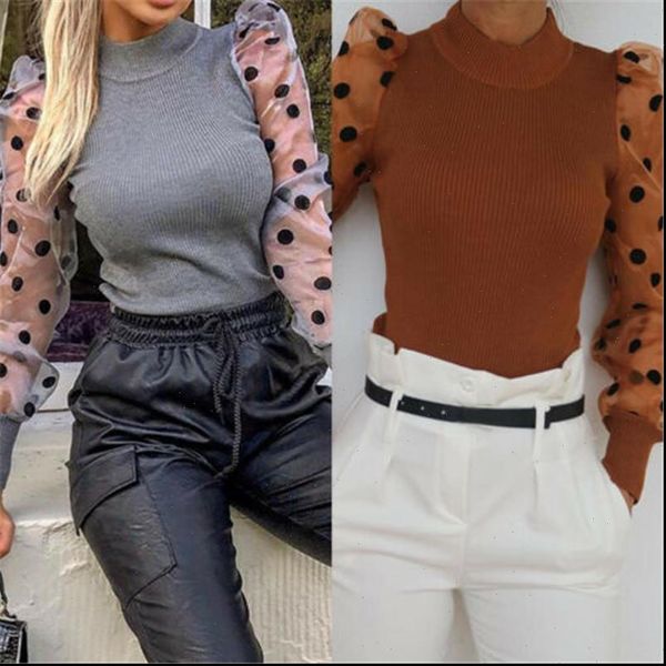 womens shirts women sheer sleeve shirt mesh see through blouse high neck polka dot autumn winter puff long sexy, White
womens shirts women sheer sleeve shirt mesh see through blouse high neck polka dot autumn winter puff long sexy, White
